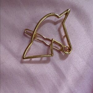 New 1.25” Gold Unicorn Hair Barrett gold